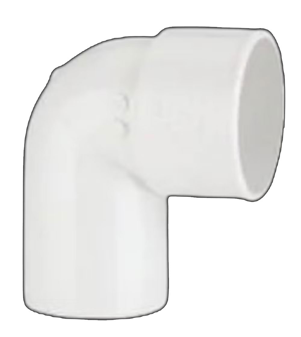 WASTE SOLVENT WELD 50mm 90 DEGREE CONVERSION BEND WHITE
