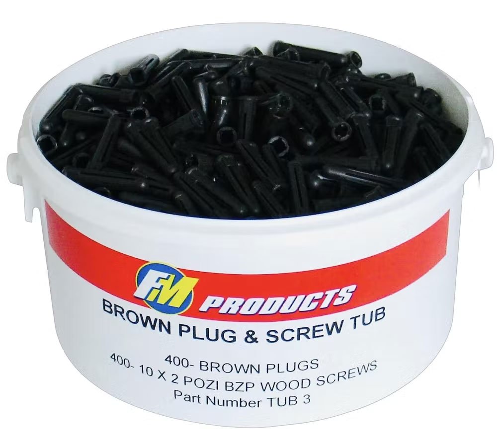 Plug And Screw Tub Brown (400)