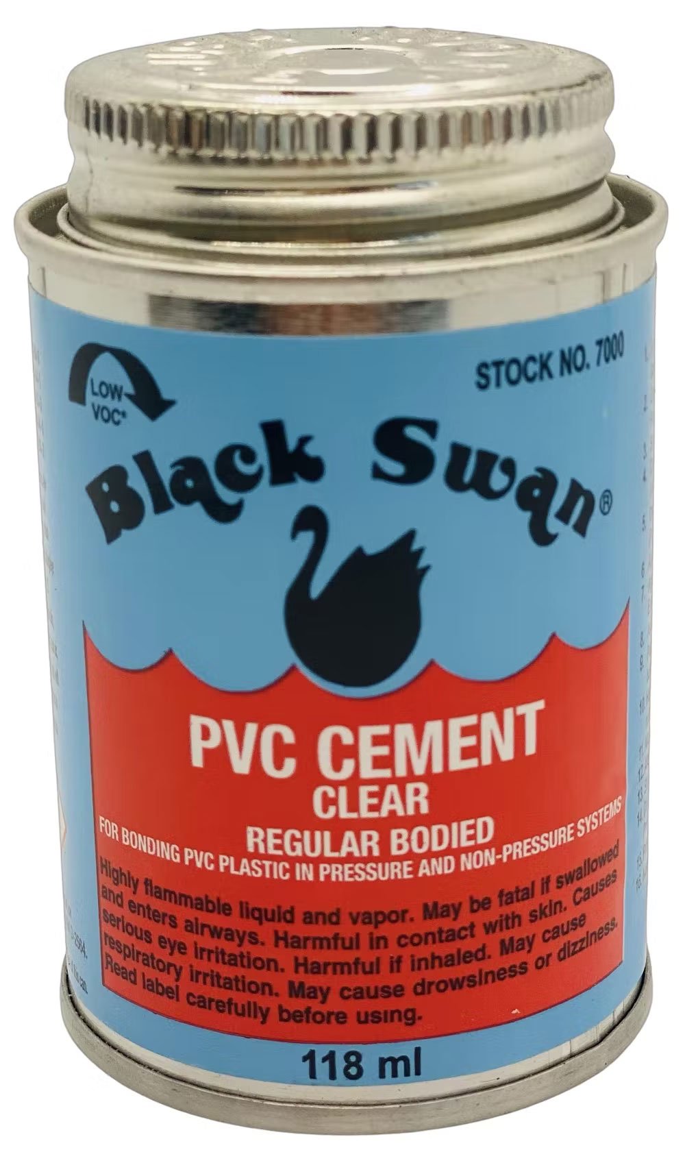 WASTE SOLVENT WELD CEMENT 118ML BLACK SWAN