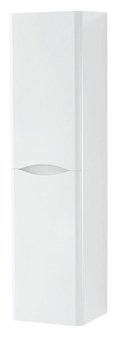 Furniture & Mirrors Arc Wall Mounted Side Unit - White Gloss H 1400 X W 350 X D 330